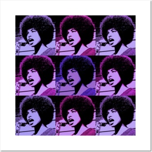 Angela Davis - Superstar in Lavenders Posters and Art